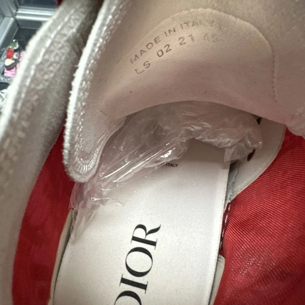 Dior B23 size 12 men’s Red High-Top Sneakers - Picture 6 of 6